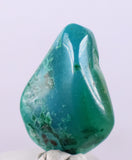 5.5carats GEM SILICA CHRYSOCOLLA CHALCEDONY LILY MINE PERU TUMBLED QUARTZ BB42