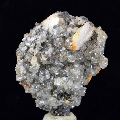 3.6cms CERUSSITE BARITE GALENA CRYSTALS MOROCCO MINERAL SPECIMEN KB57
