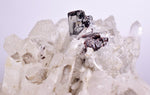 12cms HUBNERITE QUARTZ CRYSTALS MINERAL SPECIMEN COLLECTOR PERU MB57