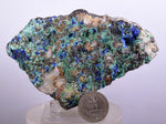 12cms GEM BROCHANTITE LINARITE MICRO CRYSTALS INCA DE ORO CHILE MINIATURE Z20