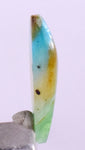 2.5ct GEM BLUE OPAL SCENIC CABOCHON PERU SEASCAPE PENDANT JEWELRY BB132