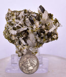 5cms PREMIUM EPIDOTE  QUARTZ CRYSTALS PERU AESTHETIC COLLECTOR CB139