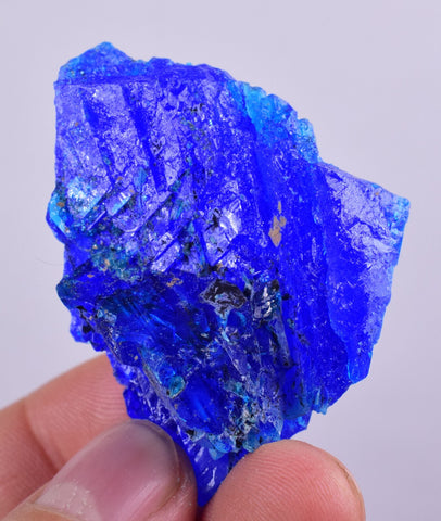 4.9cms CHALCANTHITE CRYSTAL LAB GROW MINERAL SPECIMEN PERU F25