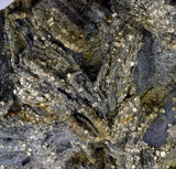 13.2cms PYRRHOTITE MARCASITE PYRITE PERU SHINY CRYSTALS MINERAL SPECIMEN MB137