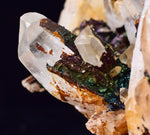 7.7cm HEMATOID QUARTZ  GOETHITE IRIDESCENT MINERAL SPECIMEN PERU COLLECTOR QB115