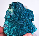 8cms BLUE MALACHITE BOTRYOIDAL PERU CRYSTALS GRAPE SPHERES SHINY UB199