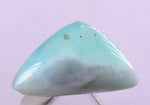 6.5ct GEM BLUE OPAL SCENIC CABOCHON PERU SEASCAPE PENDANT JEWELRY BB130
