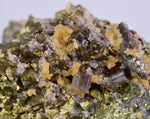 7.5cms APATITE SIDERITE QUARTZ CRYSTALS CHALCOPYRITE PYRITE PERU AB184