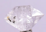 1.5cms HERKIMER DIAMOND ANTHRAXOLITE CRYSTALS MINERAL SPECIMEN PERU QB22