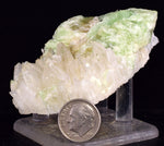 7.5cms AUGELITE CRYSTAL PERU DARK GREEN BRIGHT NEEDLE QUARTZ PASTO BUENO AB233