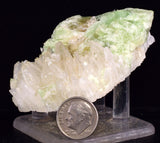 7.5cms AUGELITE CRYSTAL PERU DARK GREEN BRIGHT NEEDLE QUARTZ PASTO BUENO AB233