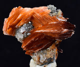 3.4cms CERUSSITE BARITE GALENA CRYSTALS MOROCCO MINERAL SPECIMEN KB54
