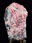 6.1cms RHODOCHROSITE ROSETTE HELVITE QUARTZ PERU PINK CRYSTALS MINERAL RB334
