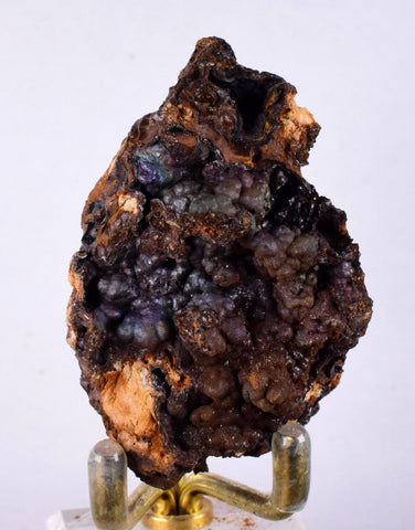 5.7cms GOETHITE BOTRYOIDAL IRIDESCENT CRYSTALS PERU IRON NEW FIND MINERAL ZB07