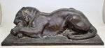 LION SCULPTURE BRONZE BY SCULPTOR ARTEMIO OCAÑA 34 cms. PERU