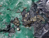 4.8cms GEOCRONITE GREEN FLUORITE CRYSTAL PERU MILPO ATACOCHA PERU SHINY KB20