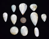 LOT  10 PERUMAR STRONTIANITE ARAGONITE SCENIC QUALITY LOOKS LIKE LARIMAR BB333