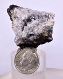 3.8cms TWIN ACANTHITE QUARTZ PYRARGYRITE CRYSTALS MINERALPERU COLLECTOR HB168