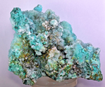 20cm GEM CHRYSOCOLLA IN SELENITE LILY MINE PERU MALACHITE STALACTITES CB359