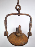 19.5cm MINI VERY SMALL LENTICULAR MINERS LAMP TUNNEL RARE LANTERN IRON CAST NB03