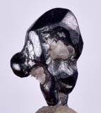 1.3cms GEM ACANTHITE IRIDESCENT QUARTZ PYRARGYRITE CRYSTALS MINERALPERU HB166
