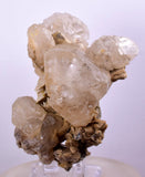 7.5cms CALCITE WITH QUARTZ CRYSTALS PERU SHINY MINERAL SPECIMEN COLLECTOR GB07