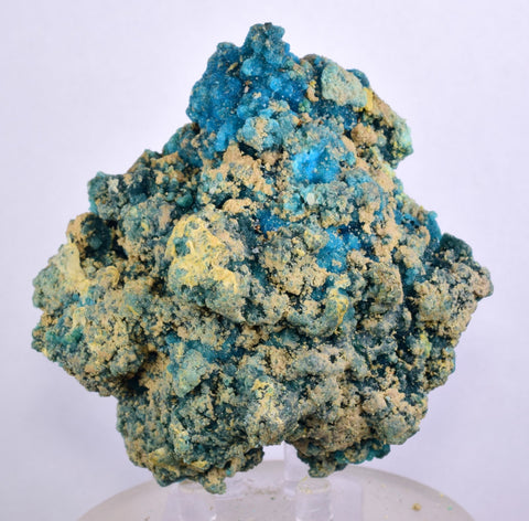 8cms CHALCANTHITE MELANTERITE ROMERITE ALUNOGEN PERU NATURAL  CRYSTALS FB70