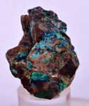 5cms  GEM GARNET CHRYSOCOLLA CRYSTALS PERU SHINY SHARP RARE GB66