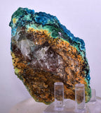 8.2cms QUARTZ CHRYSOCOLLA BOTRYOIDAL TENTADORA MINE PERU MINERAL SPECIMEN CB121