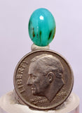2.5ct GEM BLUE OPAL SCENIC CABOCHON PERU SEASCAPE PENDANT JEWELRY BB361