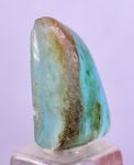 7ct GEM BLUE OPAL SCENIC CABOCHON PERU SEASCAPE PENDANT JEWELRY BB346