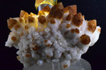 11cms STALACTITE QUARTZ HEMATOID GOETHITE LIMONITE PERU MINERAL SPECIMEN QB83