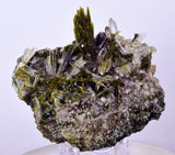 6.3cms PREMIUM EPIDOTE AXINITE QUARTZ CRYSTALS PERU AESTHETIC COLLECTOR CBZ164