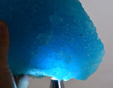 23cms NATURAL SKY BLUE SALAMMONIAC LECONTITE CHILE RARE CRYSTALS MINERAL UB207