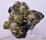 4.1cms APATITE QUARTZ PYRITE CRYSTALS PERU HUANZALA AB246