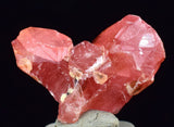 1.8cms TWIN SCEPTER RHODOCHROSITE CRYSTALS PERU UCHUCHACCUA MINE RB479