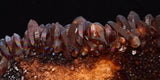 26cms STALACTITE QUARTZ IRIDESCENT GOETHITE LIMONITE PERU MINERAL SPECIMEN QB71
