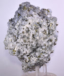 14cm BLUE DOLOMITE SELLAITE CRYSTALS CHALCOPYRITE QUARTZ CALCITE PERU GB35