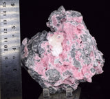 11.3cms RHODOCHROSITE ROSETTE PERU PINK CRYSTALS HUANZALA MINE MINERAL RB470