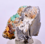 2.8cms GEM EMERALD CRYSTAL PYRITE CALCITE QUARTZ COLOMBIA MINERAL SPECIMEN EB34