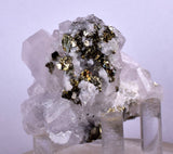 5cms CALCITE QUARTZ PYRITE DICKITE SCHEELITE ? PERU HUANZALA AB124