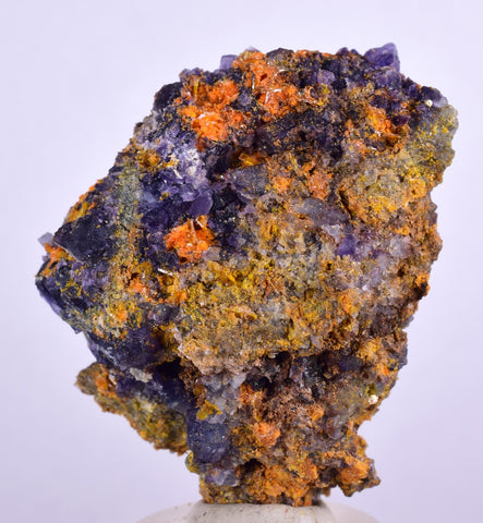4.7cms GEM RARE WULFENITE FLUORITE MIMETITE MINI CRYSTALS ALAMO ARIZONA USA YB33
