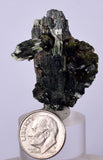 4cms ACTINOLITE EPIDOTE CRYSTALS PERU NATURAL BRILLIANT CLUSTER MINERAL CB97