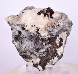 6.6cms NATIVE SILVER WIRE CALCITE PERU UCHUCCHACUA MINE MINERAL SPECIMEN HB246