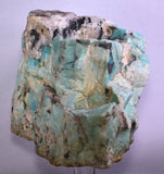 18cms AMAZONITE MICROCLINE QUARTZ CRYSTALS DENDRITES MICA MUSCOVITE PERU EB66