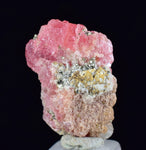 2.2cms RHODOCHROSITE QUARTZ PYRITE CHINA CRYSTAL RHOMBOHEDRAL MINIATURE RB656