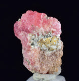 2.2cms RHODOCHROSITE QUARTZ PYRITE CHINA CRYSTAL RHOMBOHEDRAL MINIATURE RB656