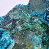 3.8cms QUARTZ CHRYSOCOLLA BOTRYOIDAL TENTADORA MINE PERU MINERAL SPECIMEN CB104