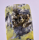 7.3cm CARVING FANG SERPENTINE PYRITE SCULPTURE ART PERU MINERAL SPECIMEN  JB06