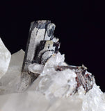 12cms HUBNERITE QUARTZ CRYSTALS MINERAL SPECIMEN COLLECTOR PERU MB57